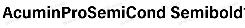 AcuminProSemiCond Semibold1d字体转换